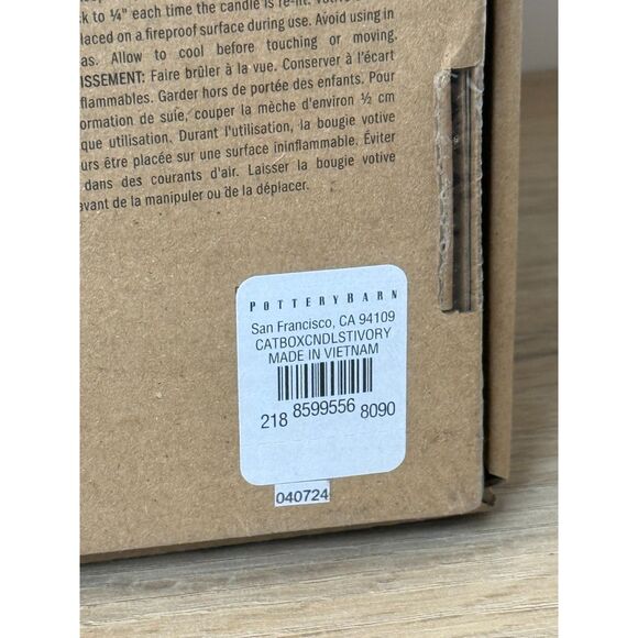 Pottery Barn Jeu De Carters Box Candle Set 32 Pieces Home Decor Entertaining - Picture 7 of 8